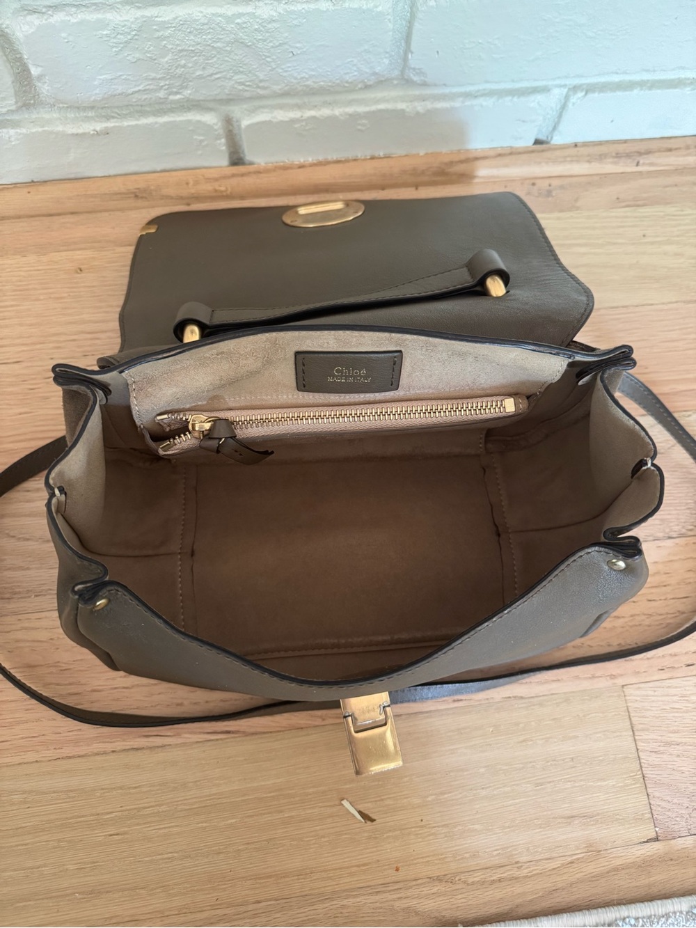 Chloe Indy brown satchel shoulder bag crossbody - Picture 4 of 9